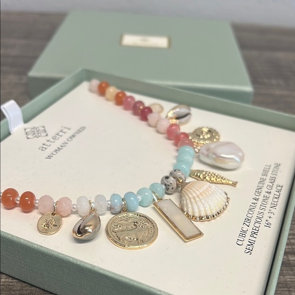 Arteries | Ocean Motif Semi-Precious Stone Necklace ✨ - Picture 8 of 10